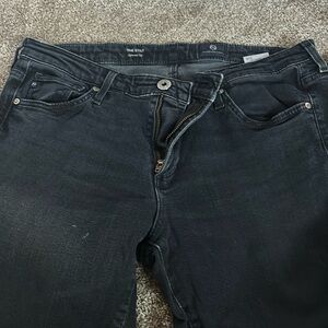 AG Adriano Goldschmied women’s skinny jeans size 31R. Faded black.